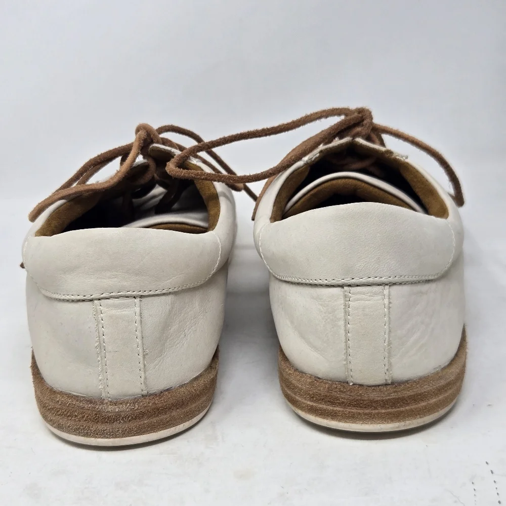 KORK-EASE Paisley Tan Cream Fog Leather Sneaker Women's Size 10M Comfort‎